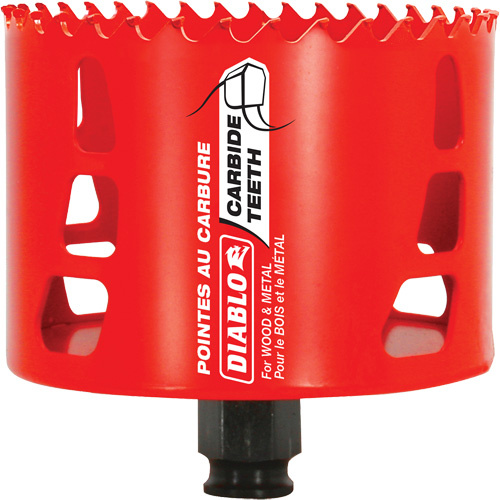 Diablo  DHS3625CT  Wood & Metal Hole Saw, 3-5/8", 2-3/8" Depth of Cut, Carbide - Each