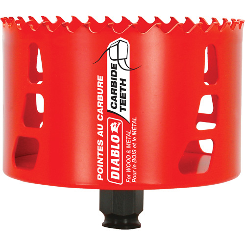 Diablo  DHS4125CT  Wood & Metal Hole Saw, 4-1/8", 2-3/8" Depth of Cut, Carbide - Each