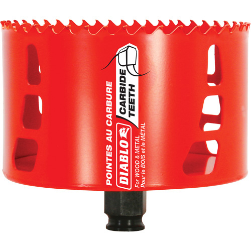 Diablo  DHS4250CT  Wood & Metal Hole Saw, 4-1/4", 2-3/8" Depth of Cut, Carbide - Each