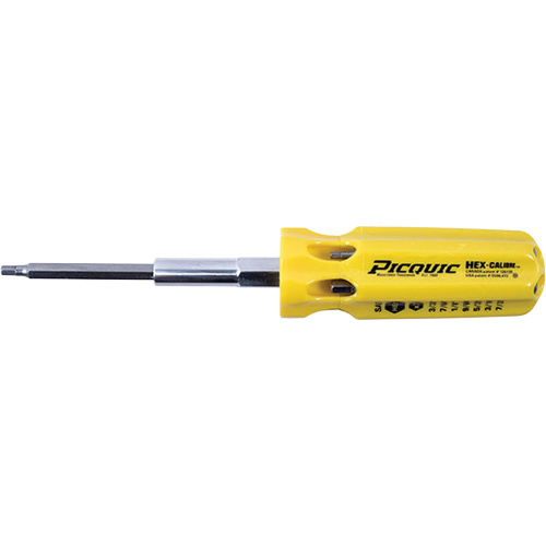 Picquic  88152B  Hex-Calibre? SAE Multi-Bit Screwdriver, Plastic Handle - Each