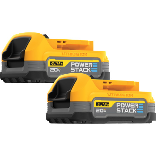 DEWALT DCBP034-2 Max* Powerstack? Compact Battery Kit, Lithium-Ion, 20 V, 1.7 A - Pack of 2