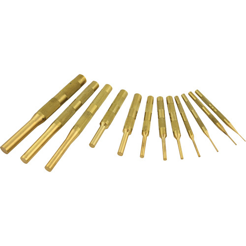 Gray Tools C12BPS Brass Pin Punch Set, 12 Pieces-(Each)