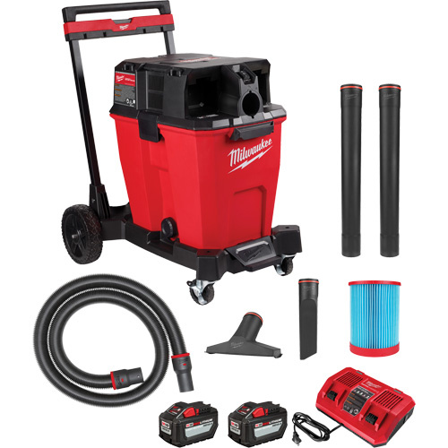Milwaukee  0930-22HD  M18 Fuel? Cordless Dual-Battery Wet/Dry Vacuum, 18 V, 12 gal. Capacity - Each