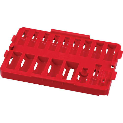 Milwaukee 49-66-6830 Packout Removable 17-Piece Organizer for Shockwave Impact Duty 3/8" Drive Sockets-(Each)
