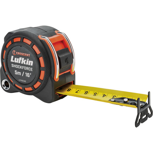 Lufkin By Crescent  L1116CME-02  Shockforce Measuring Tape, 1-3/16" x 5 m - Each