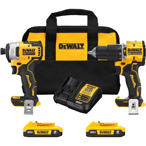 DEWALT  DCK226D2  Atomic Cordless & Brushless Two-Tool Combo Kit, Lithium-Ion, 20 V - Each