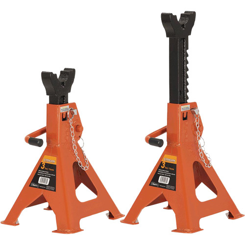 Strongarm  032242  853B Jack Stands, Locking Handle/Ratchet, 3 Ton(s) Capacity, 11" - 16" H - Each