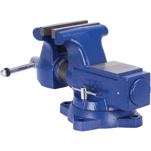 JET  320403  JBTV-6 Heavy-Duty Round Channel Bench Vise, 6-1/2" Jaw Width, 4" Throat Depth - Each