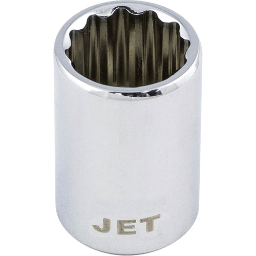 JET  672613  Chrome Socket, 13 mm, 1/2" Drive, 12 Points - Each
