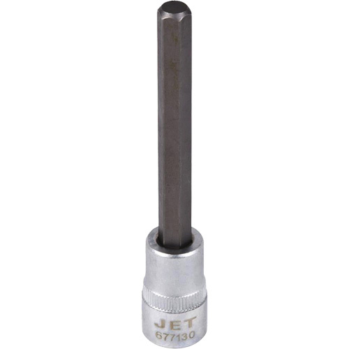 JET  677130  Extra-Long Bit Sockets, Hex, 5/16" x 4" L, 3/8" Drive - Each