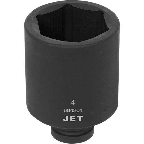 JET  684201  Socket, Impact, 4", 1" Drive, 6 Points, Deep - Each
