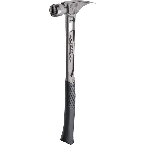 Milwaukee  TIB15MC  TIBONE? Milled Titanium Framing Hammer, 15 oz., Solid Steel Handle, 17-17/50" L - Each