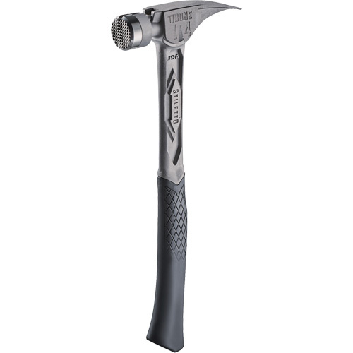 Milwaukee  TIB14RMC  TIBONE? Milled Titanium Framing Hammer, 14 oz., Solid Steel Handle, 15-1/4" L - Each