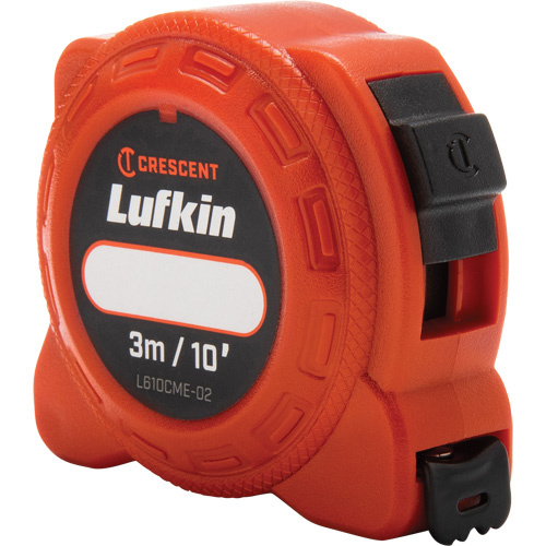 Lufkin By Crescent  L610CME-02  L600 Series Power Tape Measure, 1/2"/13 mm x 10'/3 m, Imperial & Metric Graduations - Each