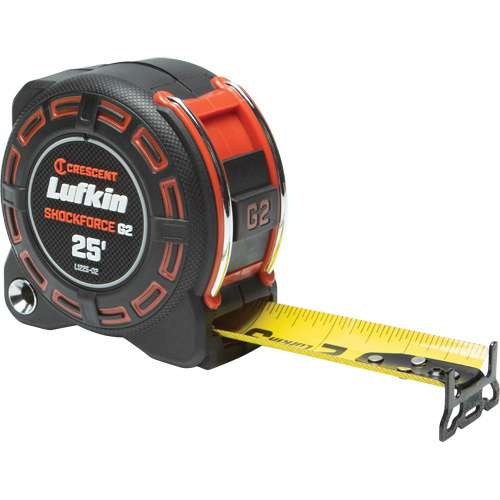 Lufkin By Crescent  L1225-02  Shockforce? G2 Tape Measure, 1-1/4" x 25' - Each