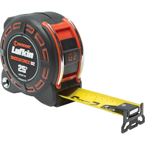 Lufkin By Crescent  LM1225-02  Shockforce? G2 Magnetic Tape Measure, 1-1/4" x 25' - Each