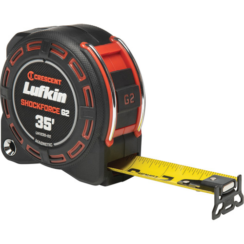 Lufkin By Crescent  LM1235-02  Shockforce? G2 Magnetic Tape Measure, 1-1/4" x 35' - Each