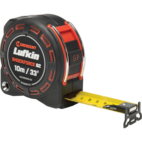 Lufkin By Crescent  LM1235CME-02  Shockforce? G2 Magnetic Tape Measure, 1-1/4" x 33' - Each