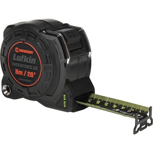 Lufkin By Crescent  L1225ALCMEB-02  Shockforce Nite Eye? G2 Auto-Lock Tape Measure, 1-1/4" x 26' - Each