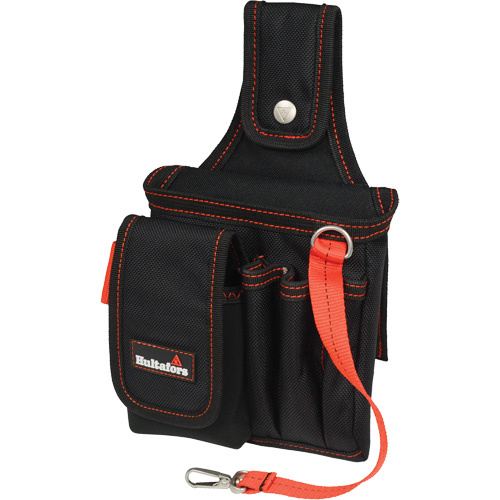 Hultafors HT5101 Small Technician's Pouch, Ballistic Polyester, Black/Red-(Each)