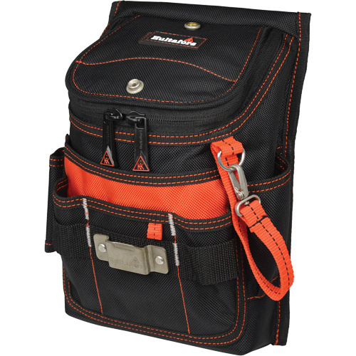 Hultafors HT5124 Medium Zip-Top Utility Pouch, Multiple Tool Holder, Ballistic Polyester-(Each)