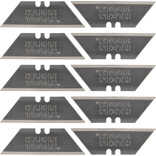Klein Tools 44124 Utility Knife Blades, Single Style - Pack of 10