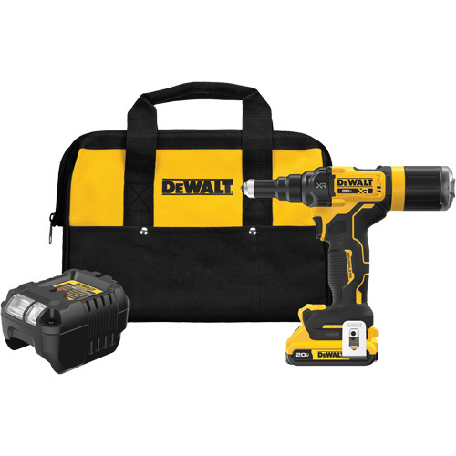 DEWALT  DCF403D1  XR<sup>?</sup> Brushless Cordless 3/16" Rivet Tool Kit - Each