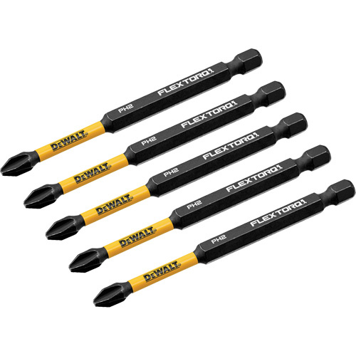DEWALT DWAF3PH2IR FLEXTORQ<sup>?</sup> Impact Driver Bit, Phillips, #2 Tip, 1/4" Drive Size, 3-1/2" Length - Each