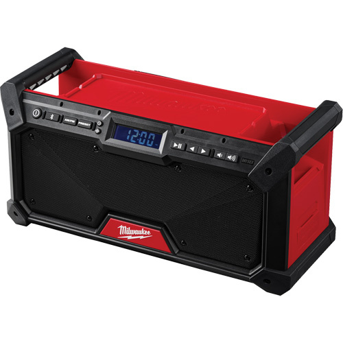 Milwaukee 2952-20 M18? Bluetooth<sup>?</sup> Jobsite Radio, Lithium-Ion, 18 V - Each