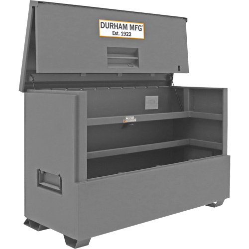 Durham Manufacturing JSCPB-317250-94T-D720 57.4 cu. ft. Jobsite Piano Box, 72-7/16" W x 33-7/8" D x 49-7/16" H, Grey-(Each)