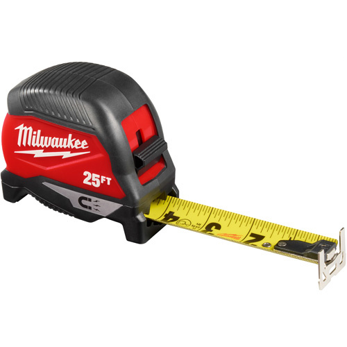 Milwaukee  48-22-1025M  Magnetic Tape Measure, 1-1/8" x 25' - Each