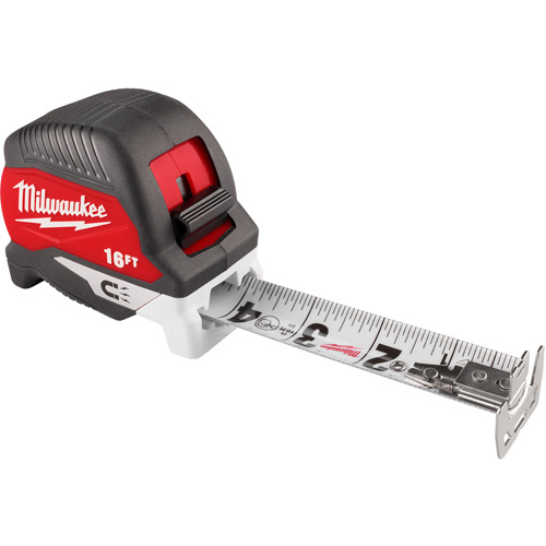 Milwaukee  48-22-1018M  Electrician's Magnetic Tape Measure, 1-1/8" x 16' - Each