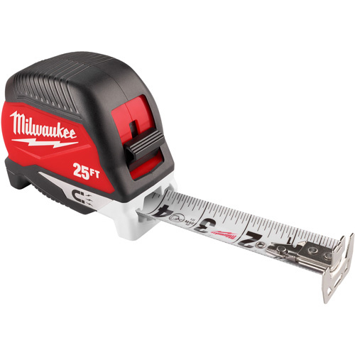 Milwaukee  48-22-1027M  Electrician's Magnetic Tape Measure, 1-1/8" x 25' - Each