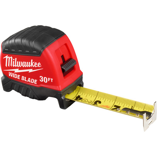 Milwaukee  48-22-1230  Wide Blade Tape Measure, 1-3/8" x 30' - Each
