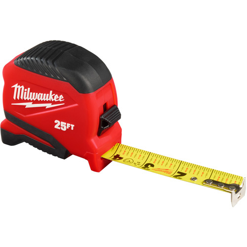 Milwaukee  48-22-1725  Compact Tape Measure, 1" x 25' - Each
