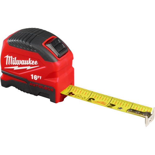 Milwaukee  48-22-1816  Auto-Lock Tape Measure, 1" x 16' - Each