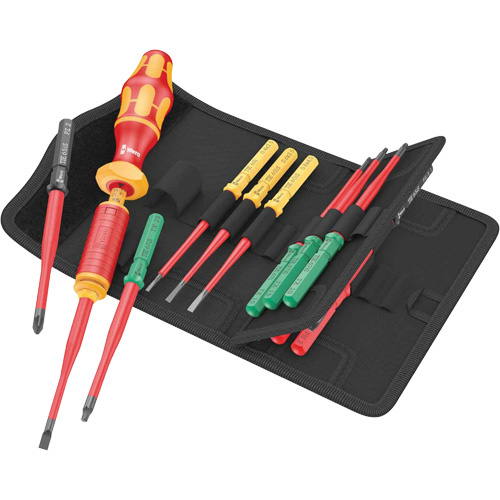 Wera Tools  5006605001  15-Piece Kraftform Kompakt Torque VDE Blade Set, 1000 V - Each