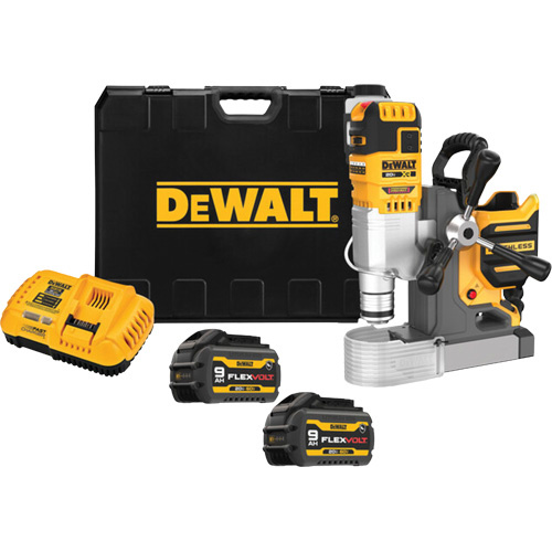 DEWALT  DCD1624GX2  MAX* XR<sup>?</sup> Cordless Brushless Magnetic Drill Press Kit, 2" - Each