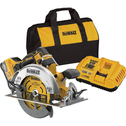 DEWALT  DCS590WW1  MAX* XR<sup>?</sup> Brushless Cordless Circular Saw Kit with XR POWERPACK?, 7-1/4", 20 V - Each