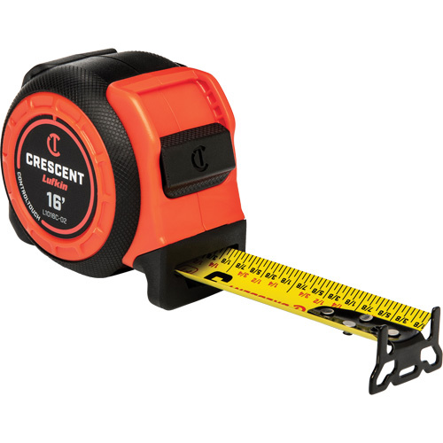 Lufkin By Crescent  L1016C-02  CONTROLTOUCH Tape Measure, 1-3/16" x 16', SAE Graduations