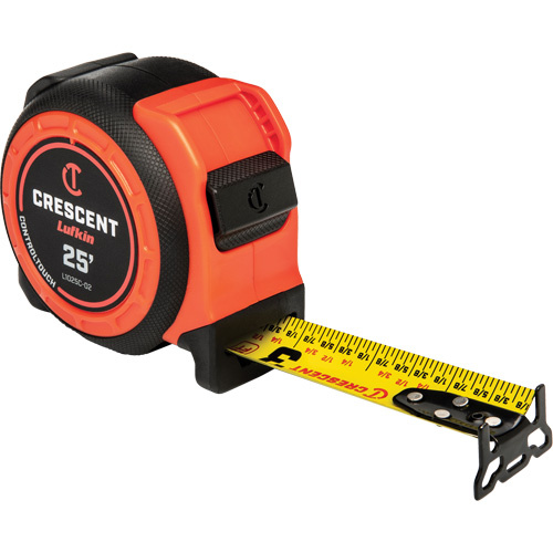 Lufkin By Crescent  L1025C-02  CONTROLTOUCH Tape Measure, 1-3/16" x 25', SAE Graduations