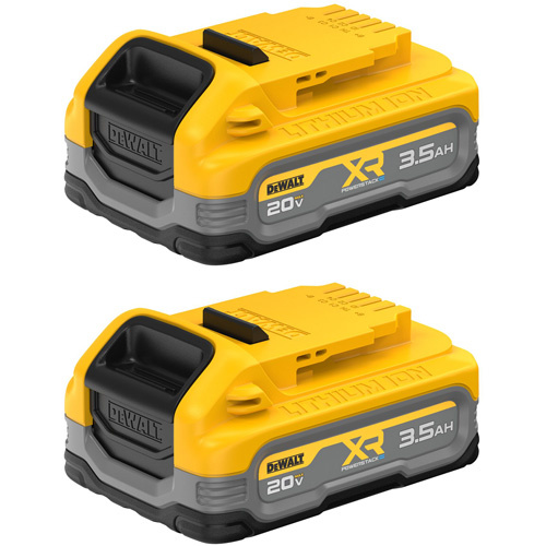 DEWALT  DCBP320-2  XR POWERSTACK? Battery - 2-Pack , Lithium-Ion, 20 V, 3.5 Ah - Pack of 2