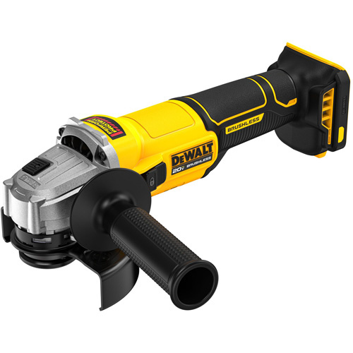 DEWALT DCG407B Brushless Cordless Slide-Switch Grinder (Tool Only), 4-1/2" Wheel, 20 V