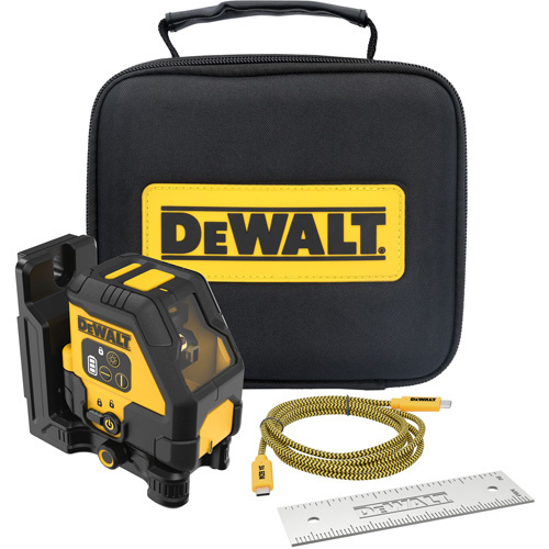 DEWALT  DCLE14201RB  USB Rechargeable Red Cross Line Laser (Tool Only)