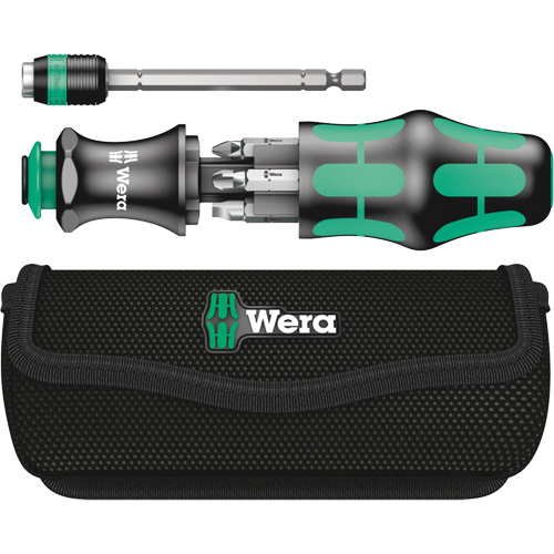 Wera Tools  05051024001  Kraftform Kompakt 25 with Pouch, 4" L, Plastic Handle - Each