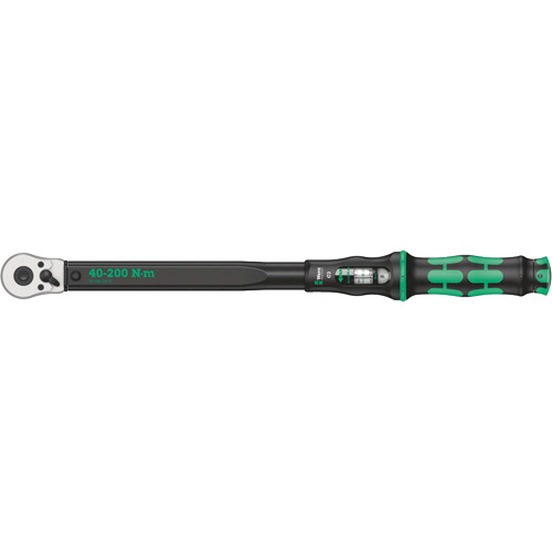 Wera Tools  05075622001  Click-Torque C3 Torque Wrench with Reversible Ratchet, Click, 1/2" Square Drive, 40 - 200 Nm - Each