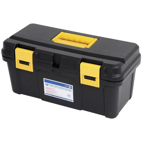JET  842142  JPTB-16 Plastic Hand Tool Box, 16" W x 8" D x 7-1/2" H, Black - Each