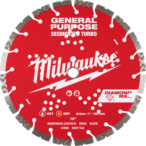 Milwaukee 49-93-9012 DIAMOND MAX? Segmented Turbo General Purpose Diamond Blade