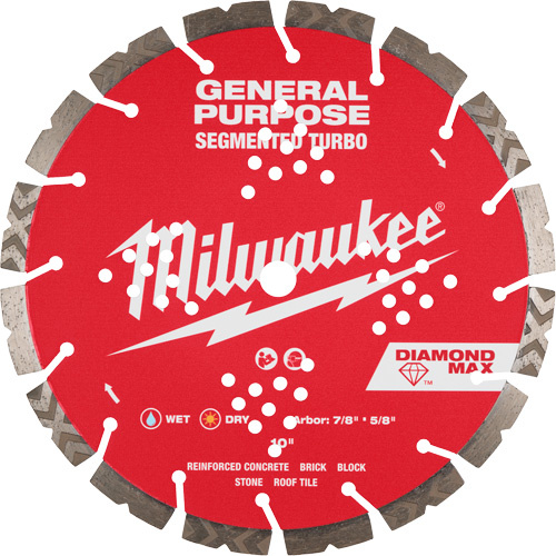 Milwaukee 49-93-9010 DIAMOND MAX? Segmented Turbo General Purpose Diamond Blade