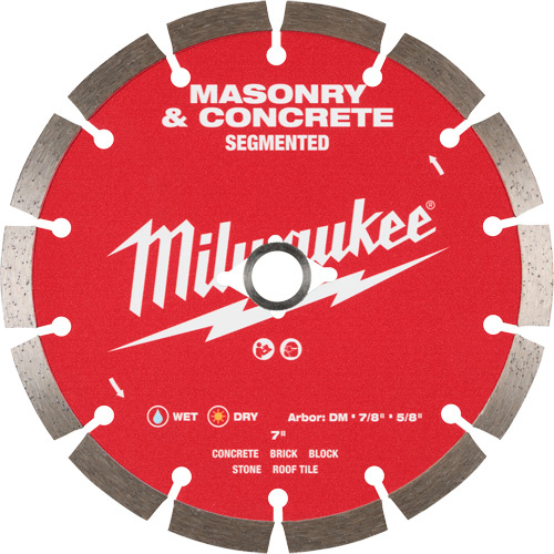 Milwaukee 49-93-9307 Segmented Masonry & Concrete Diamond Blade-(Each)
